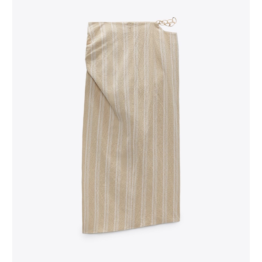 Zara Draped Striped Skirt